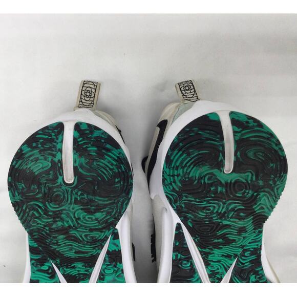 Nike Zoom Freak 3 White Black Green Basketball Mens Size 8.5 - Picture 6 of 8